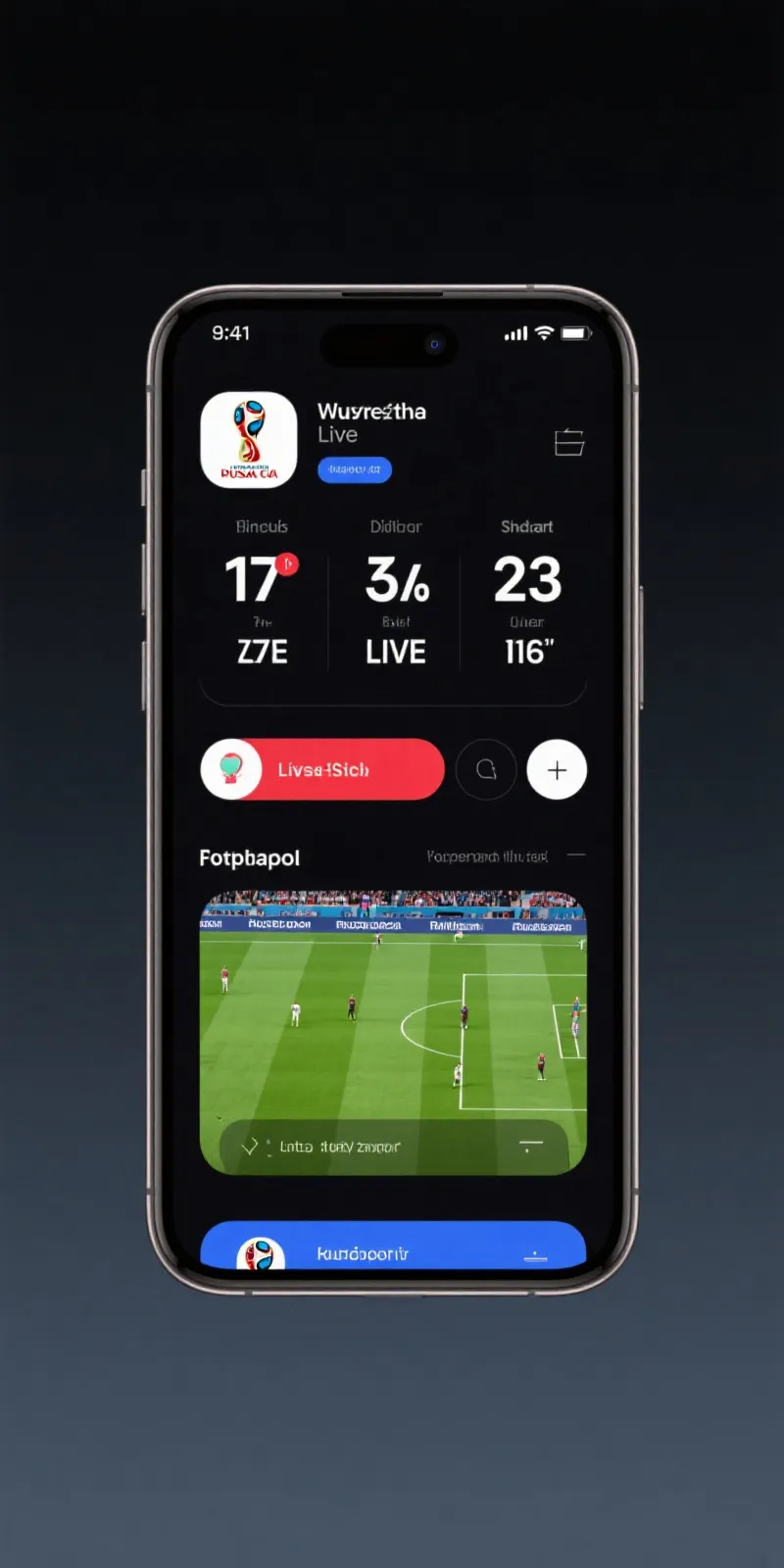 FFCWC世界杯 App Interface